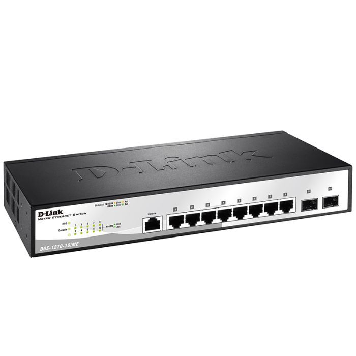 Комутатор мережевий D-Link DGS-1210-10/ME зображення 2