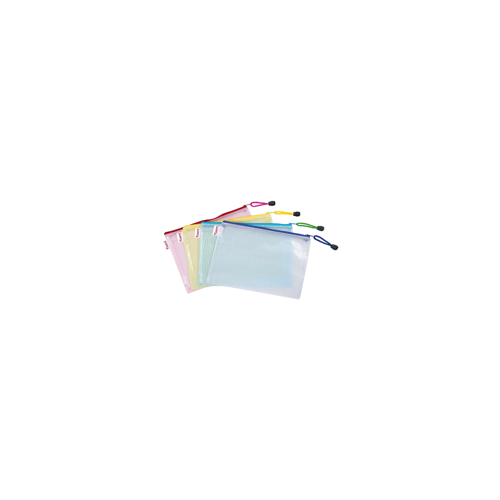 Папка на молнии Axent А4, transparent, assorted colors (1406-00-А)