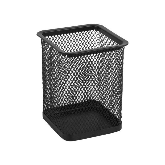 Підставка для ручок Axent square 80х80х100мм, wire mesh, black (2111-01-A)