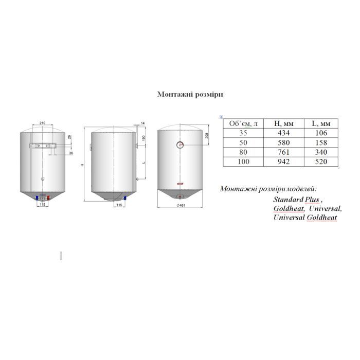 Бойлер Nova Tec Standard Plus 35 (NT-SP 35) зображення 2
