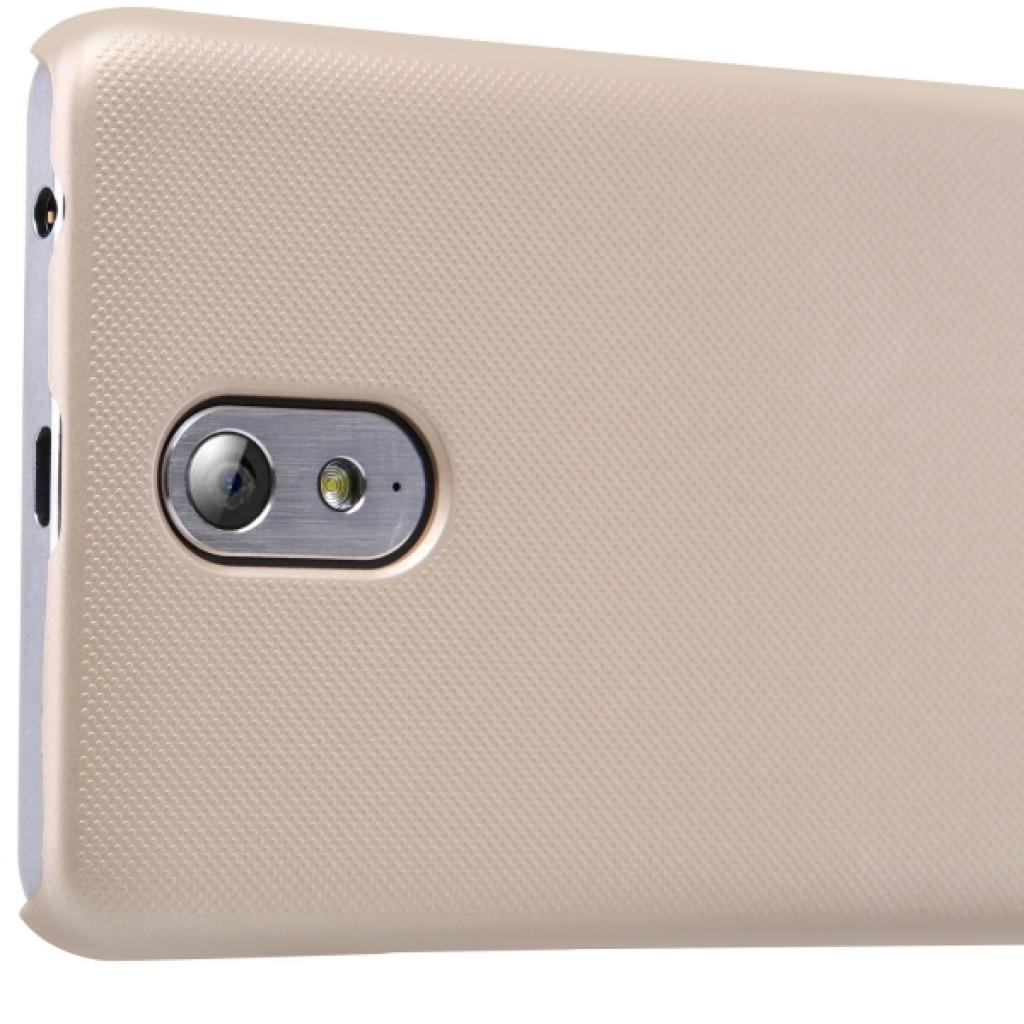 Чохол до мобільного телефона Nillkin для Lenovo Vibe P1m - Super Frosted Shield (Gold) (6274092) зображення 3
