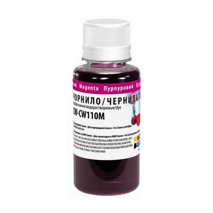 Чернила ColorWay Canon Universal 100мл Magenta (CW-CW110M01)