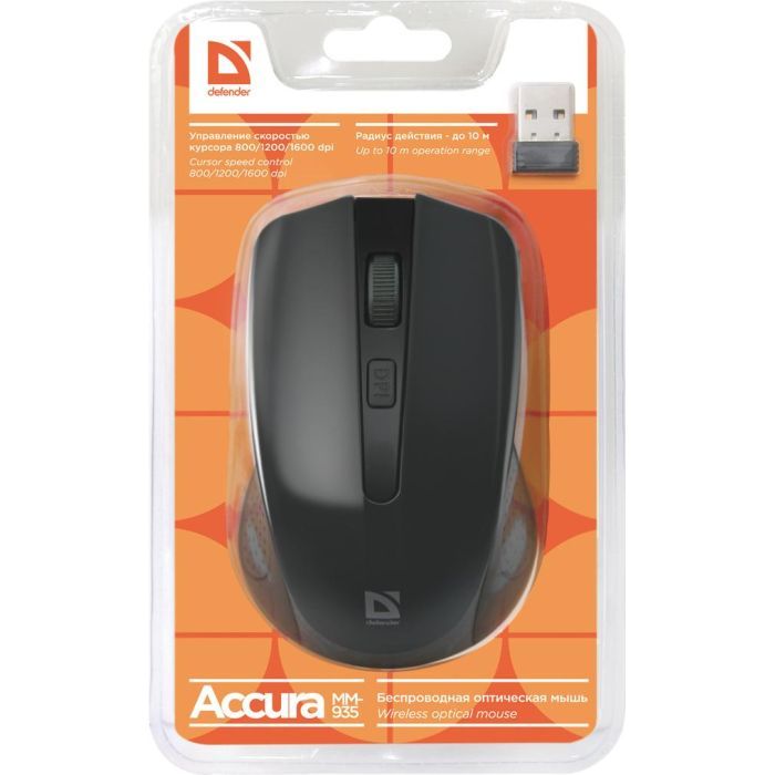 Мышка Defender Accura MM-935 Red (52937) изображение 4