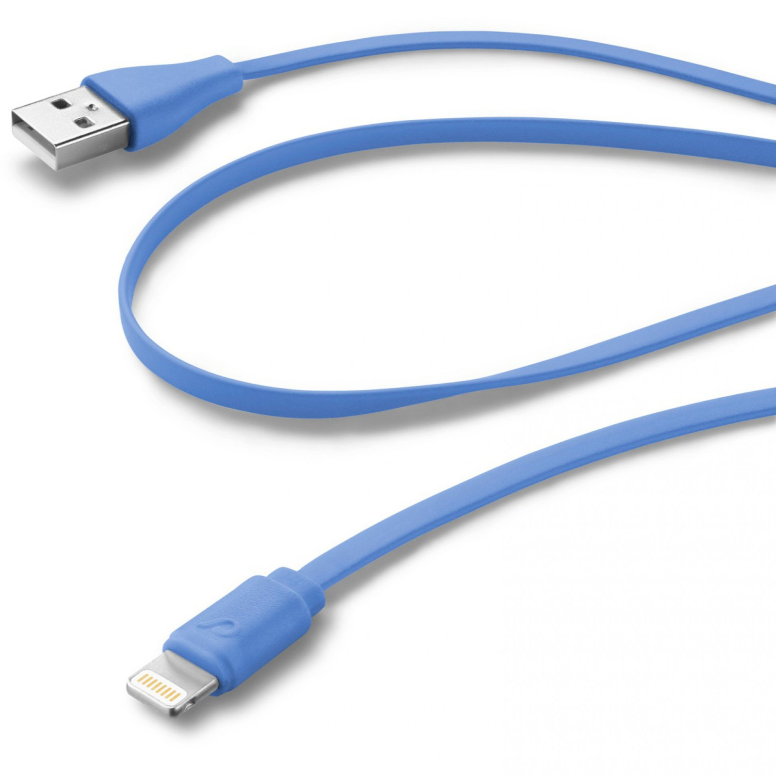 Дата кабель USB 2.0 AM to Lightning 1.0m blue Cellularline (USBDATACFLMFIIPH5B) изображение 2