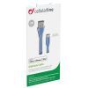Дата кабель USB 2.0 AM to Lightning 1.0m blue Cellularline (USBDATACFLMFIIPH5B) изображение 3