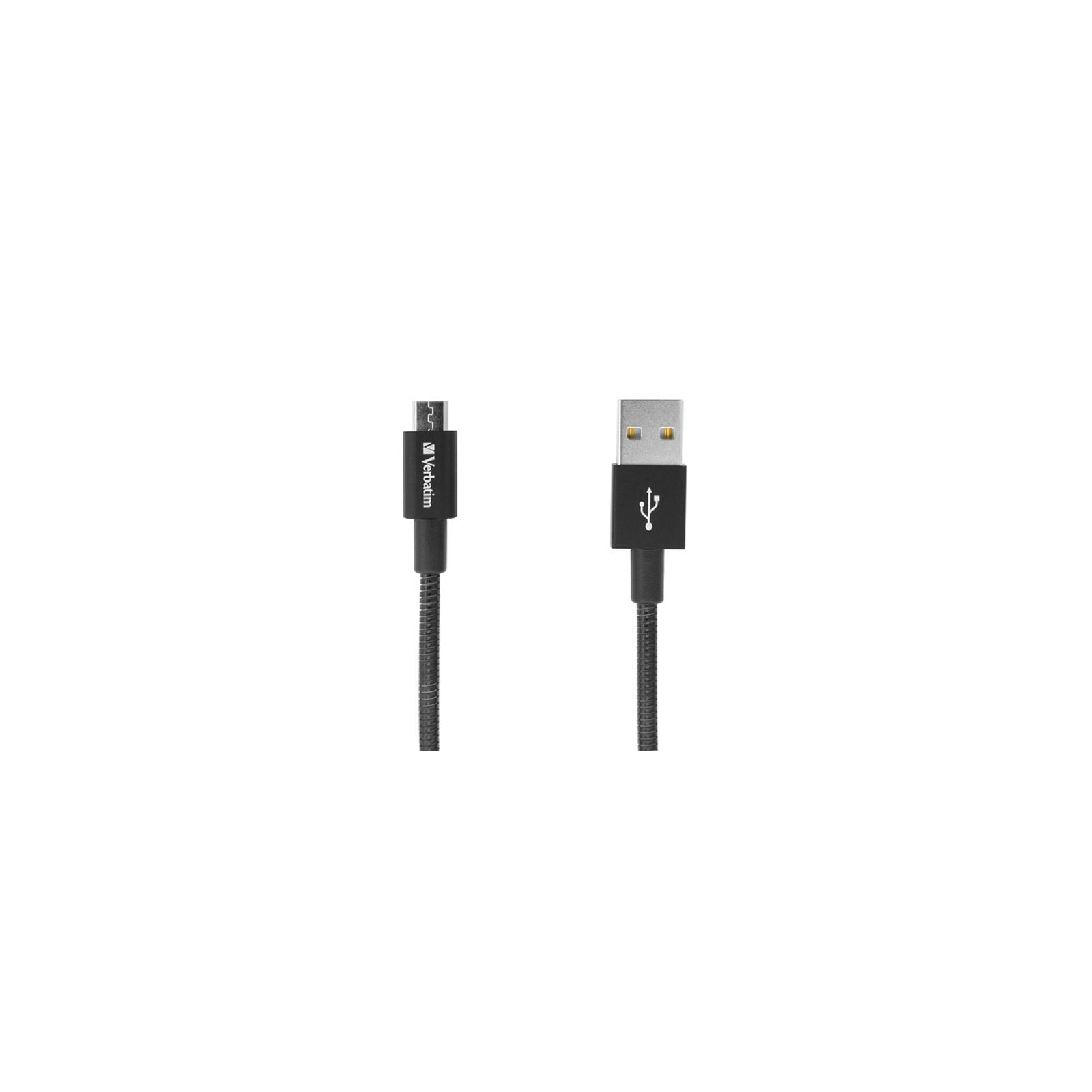 Дата кабель USB 2.0 AM to Micro 5P 1.0m black Verbatim (48863) зображення 2