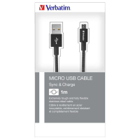 Дата кабель USB 2.0 AM to Micro 5P 1.0m black Verbatim (48863) изображение 7