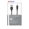 Дата кабель USB 2.0 AM to Micro 5P 1.0m black Verbatim (48863) зображення 7