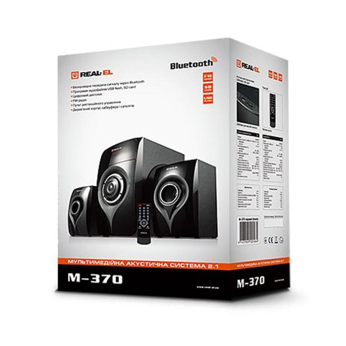 Акустична система REAL-EL M-370 black зображення 8