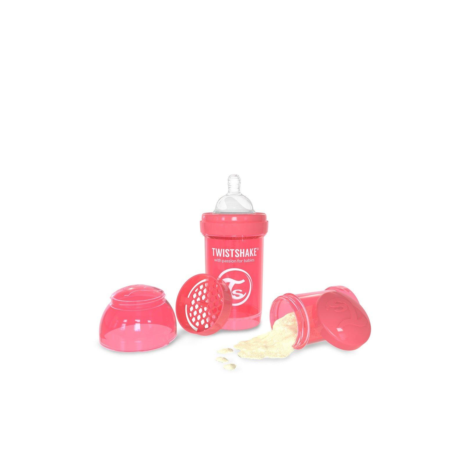 Бутылочка для кормления Twistshake антиколиковая 180 мл, персиковая (24 874) изображение 2