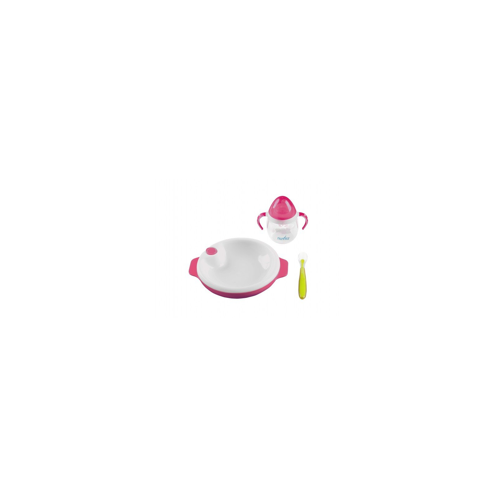 Набор детской посуды Nuvita 6м+ Розовый 3 предмета (NV1491Pink)