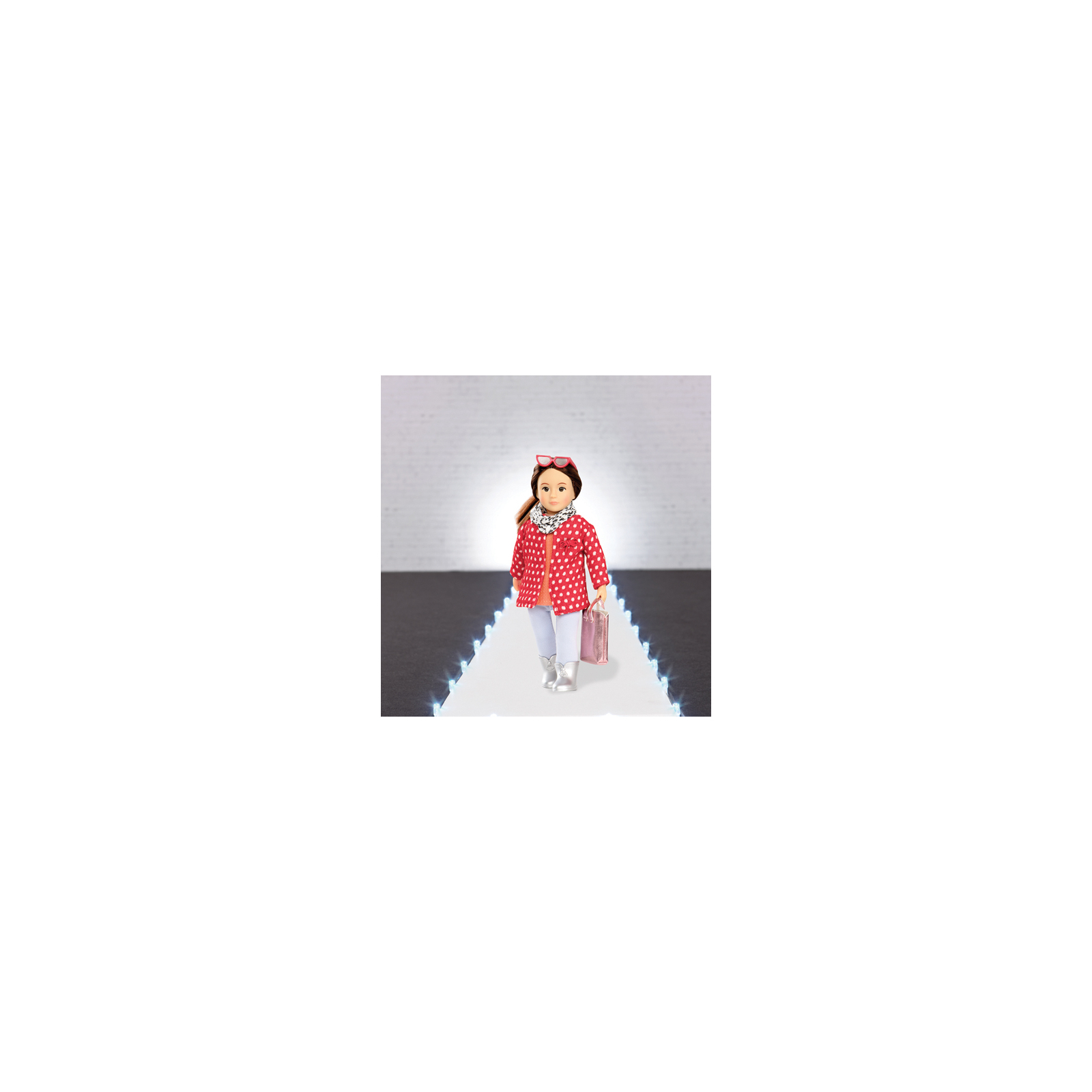 Аксессуар к кукле Lori красное пальто с узором (LO30014Z) изображение 2