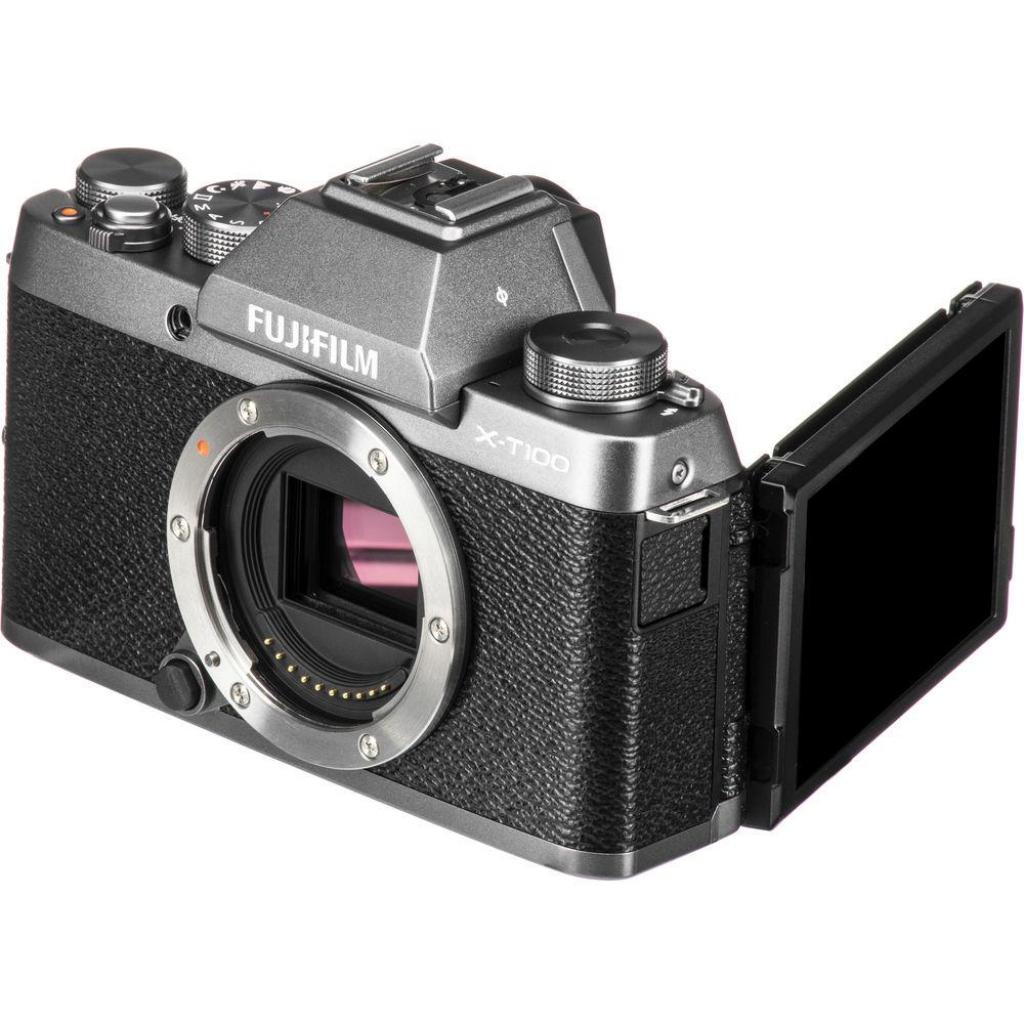 Цифровий фотоапарат Fujifilm X-T100 body Dark Silver (16582050) зображення 9