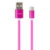 Дата кабель USB 2.0 AM to Type-C 1.0m rainbow nylon Vinga (VCPDCTCCOLNB1RS) изображение 3