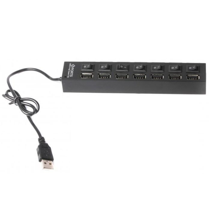 Концентратор 7 port USB 2.0 Gembird (UHB-U2P7-03) зображення 2