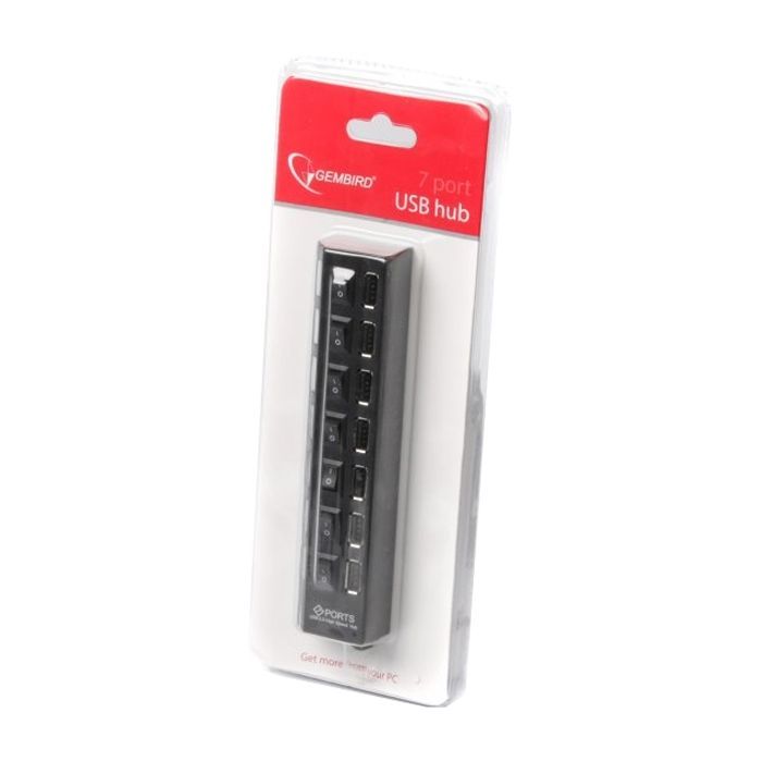 Концентратор 7 port USB 2.0 Gembird (UHB-U2P7-03) зображення 4