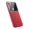 Чохол до мобільного телефона Baseus iPhone XR Glass & Weaving, Red (WIAPIPH61-BL09)