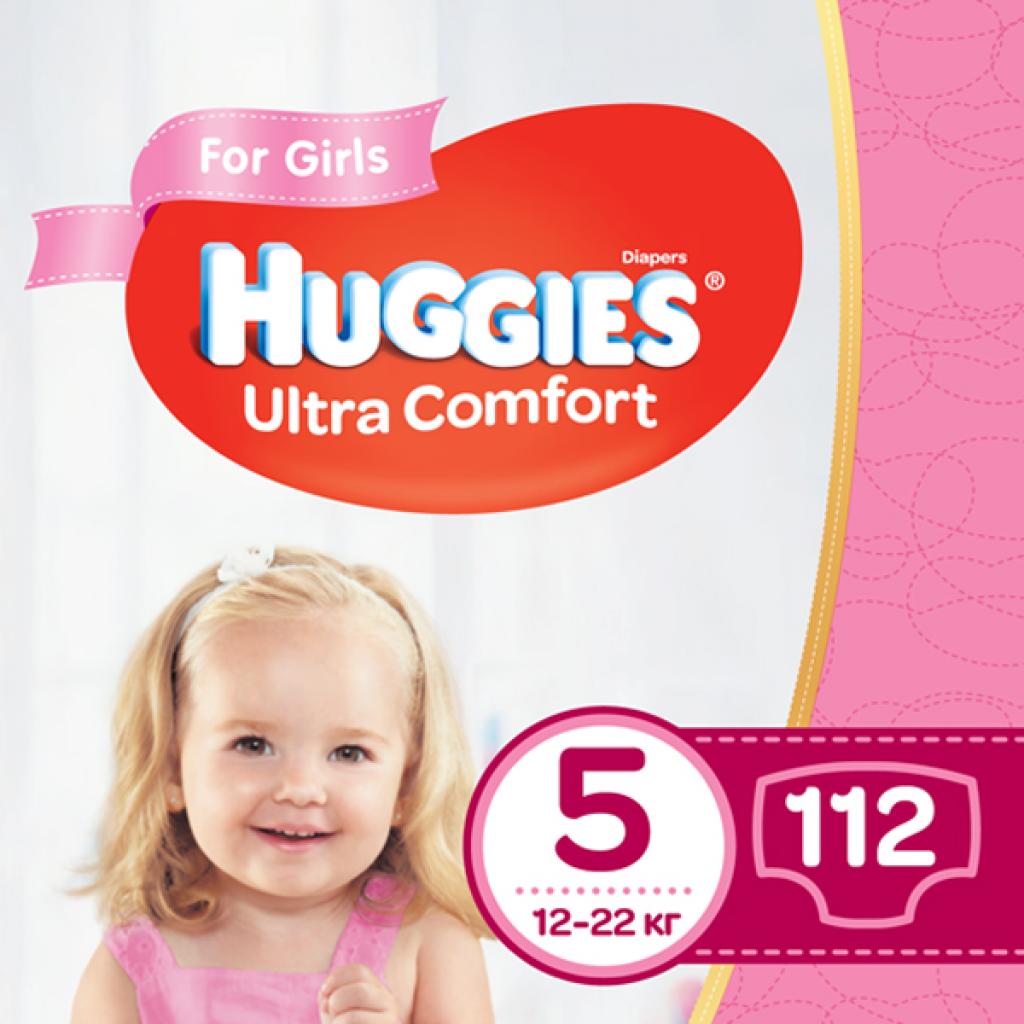 Підгузки Huggies Ultra Comfort 5 Mega для дівчаток 112 шт (5029054218129)