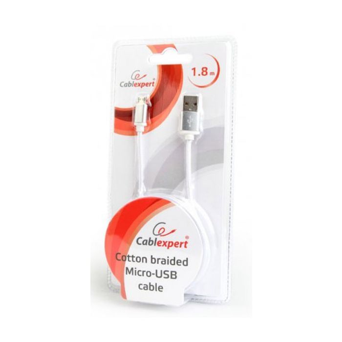 Дата кабель USB 2.0 AM to Micro 5P 1.8m Cablexpert (CCB-mUSB2B-AMBM-6-S) изображение 3