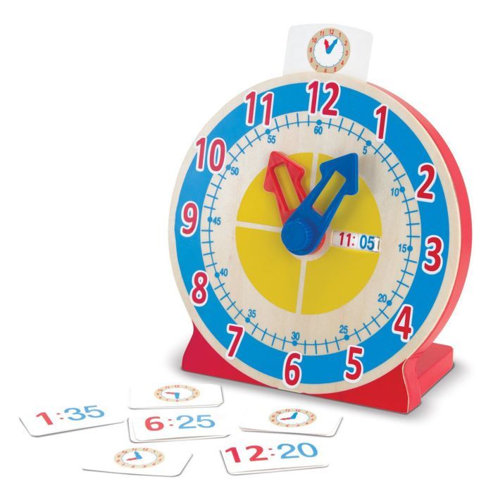 Развивающая игрушка Melissa&Doug Деревянные умные часы (MD14284) изображение 2