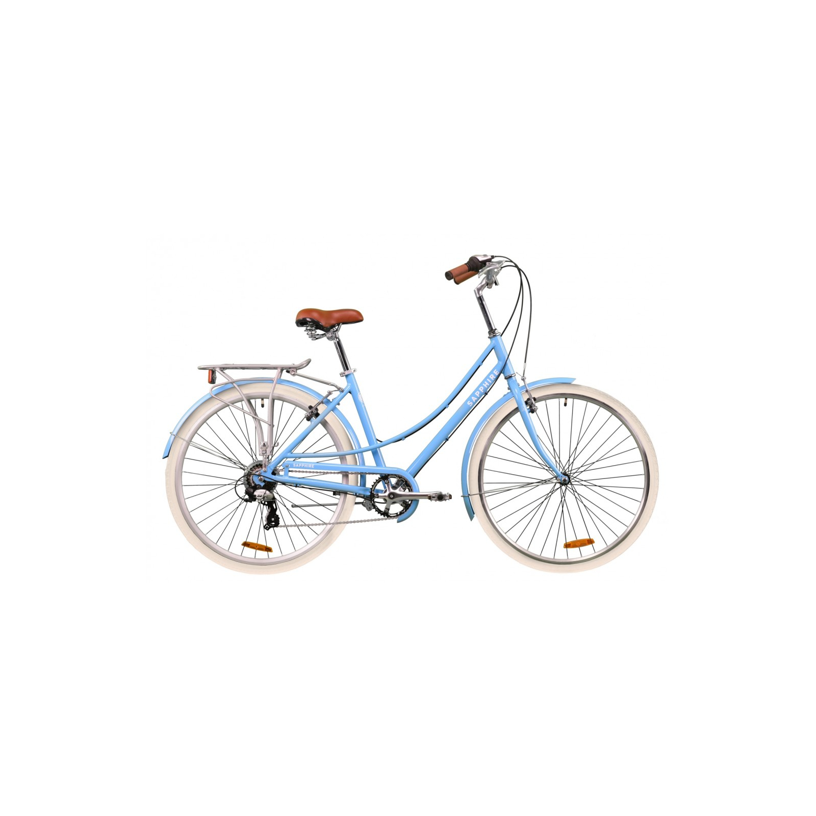 Велосипед Dorozhnik 28" SAPPHIRE рама-19" Al 2020 голубой с багажником (OPS-D-28-193)