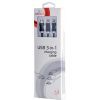 Дата кабель USB 2.0 AM to Lightning + Micro 5P + Type-C 1.0m black Cablexpert (CC-USB2-AM31-1M) зображення 2