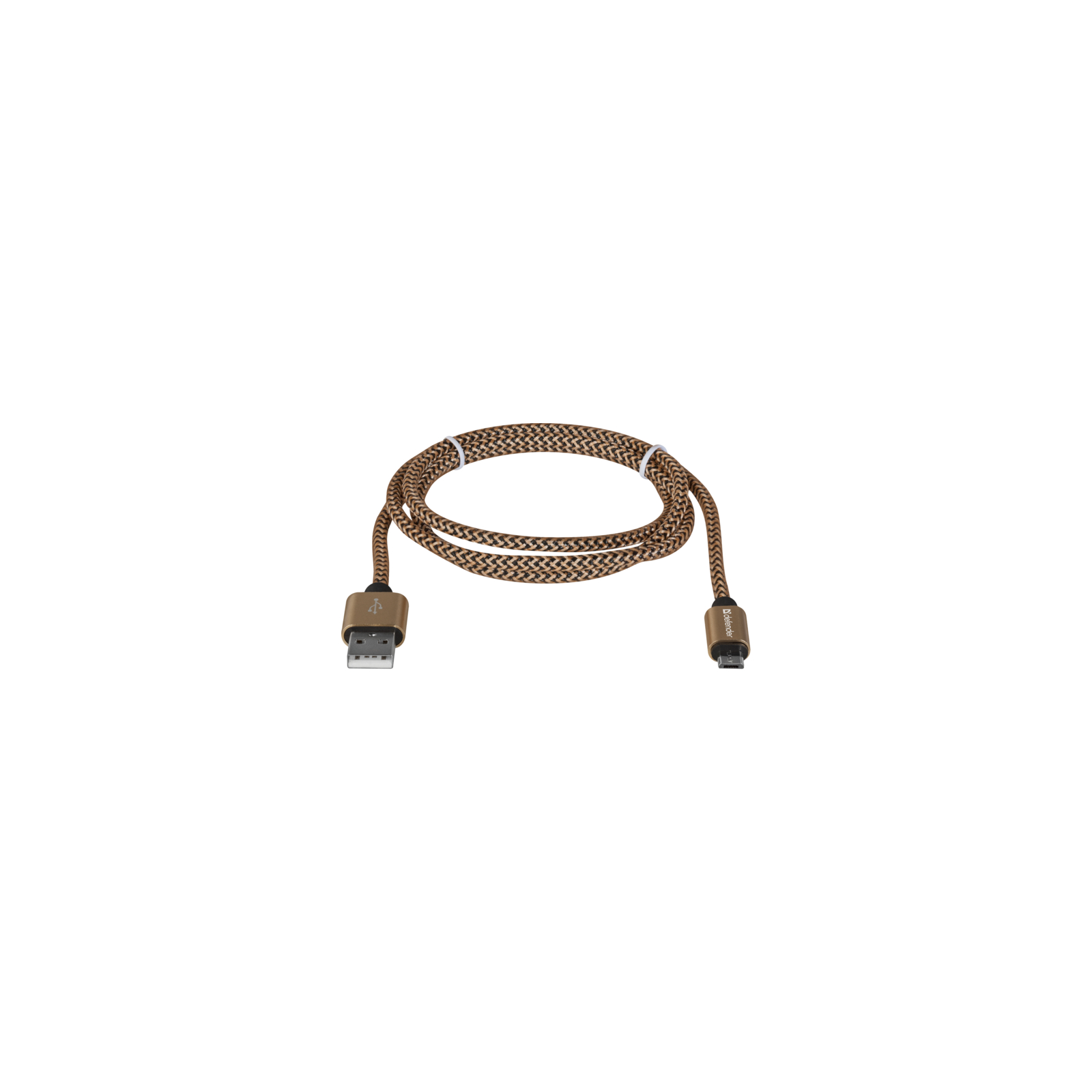 Дата кабель USB 2.0 AM to Micro 5P 1.0m USB08-03T gold Defender (87800) изображение 2