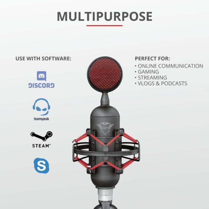 Микрофон Trust GXT 244 Buzz USB Streaming Microphone Black (23466) изображение 6