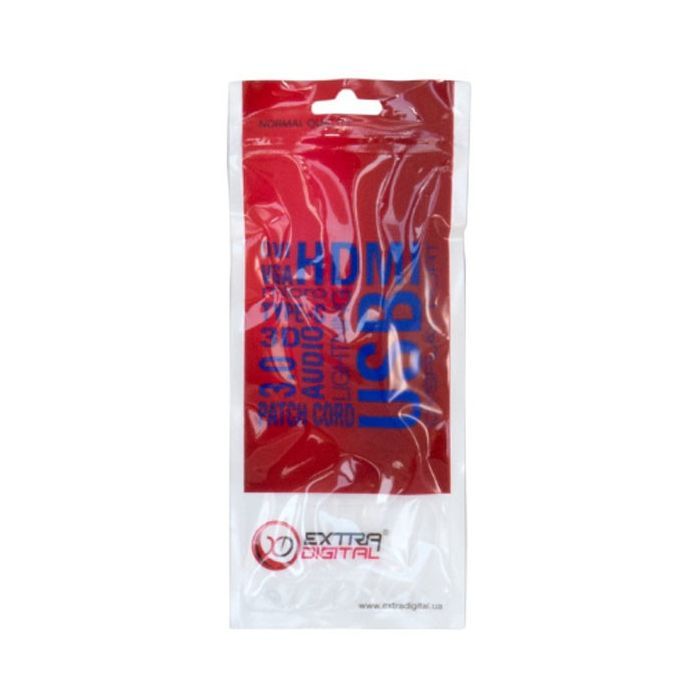 Патч-корд 0.5м, UTP, cat.5e, CCA, blue Extradigital (KBP1765) зображення 5