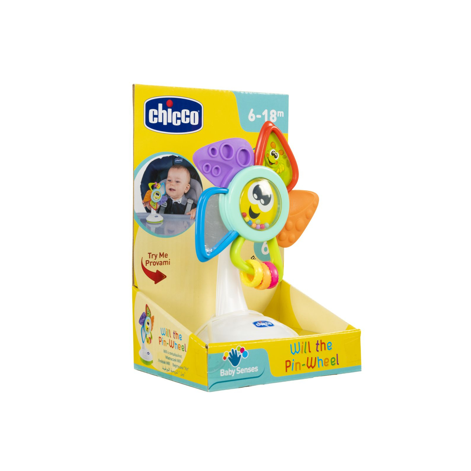 Развивающая игрушка Chicco Мельница Уил на присоске (09710.00) изображение 3