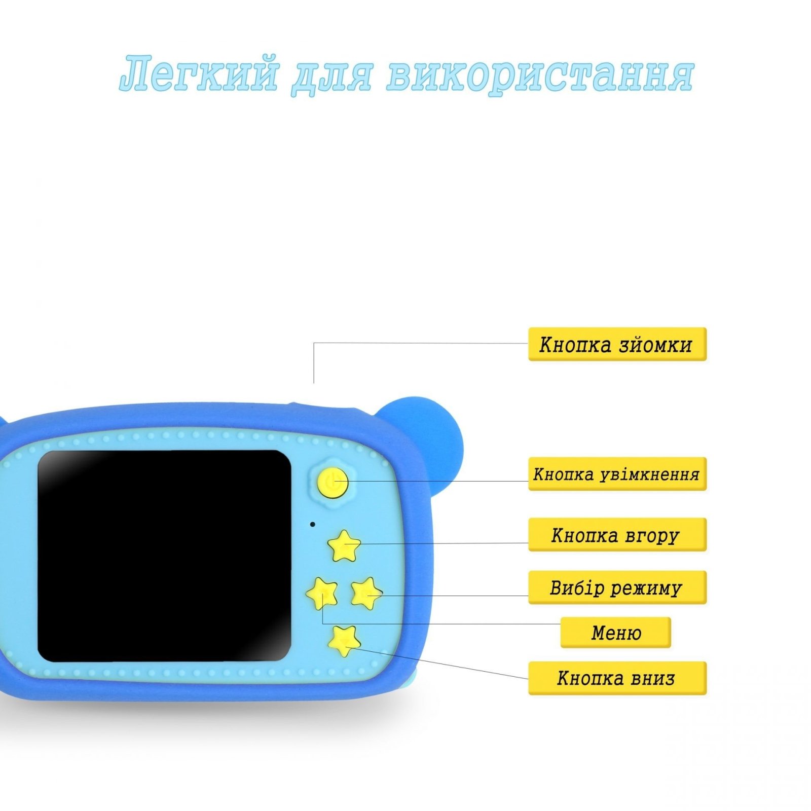 Интерактивная игрушка XoKo Bear Цифровой детский фотоаппарат розовый (KVR-005-PN) изображение 4