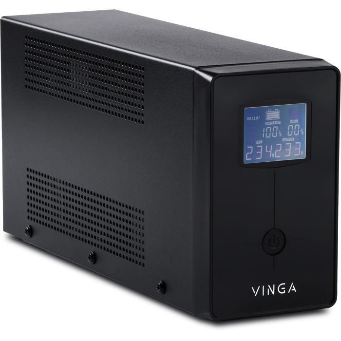Пристрій безперебійного живлення Vinga LED 1200VA ( VPC-1200PRM3 ) (VPC-1200PRM3) зображення 2
