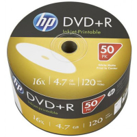Фото - Оптичний диск HP Диск DVD  DVD+R 4.7GB 16X IJ PRINT 50шт  69304/DRE0 (69304/DRE00070WIP-3)