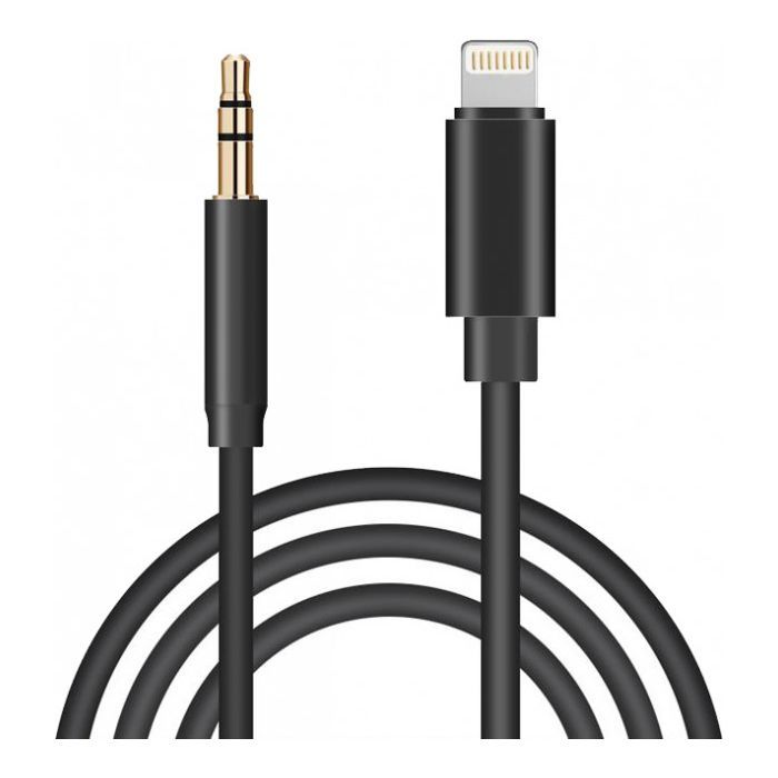 Переходник Lightning to Jack 3.5 мм black 1.0m XoKo (AUX-001-BK)