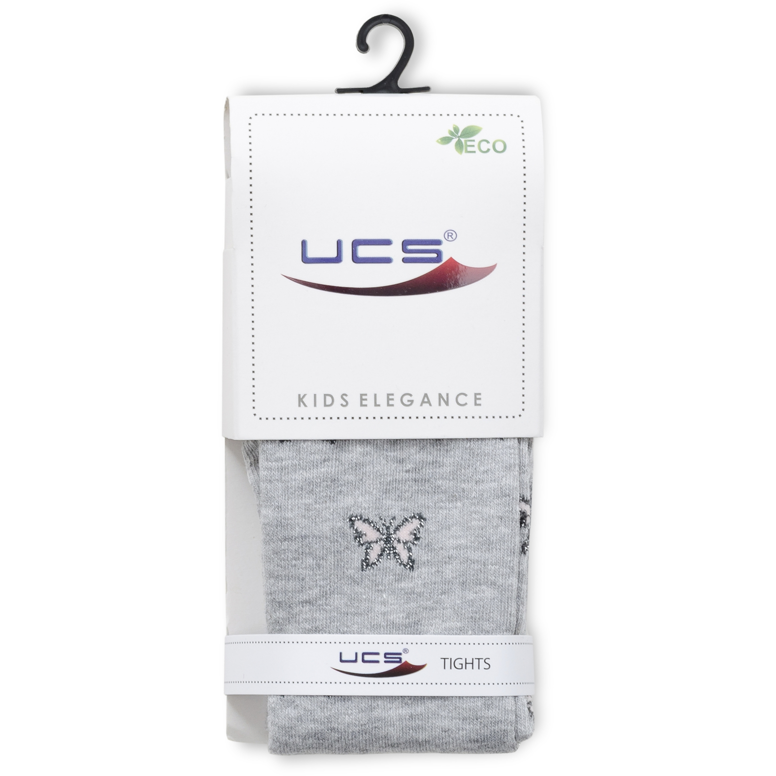 Колготки UCS Socks з метеликами (M0C0301-2110-3G-gray) зображення 2