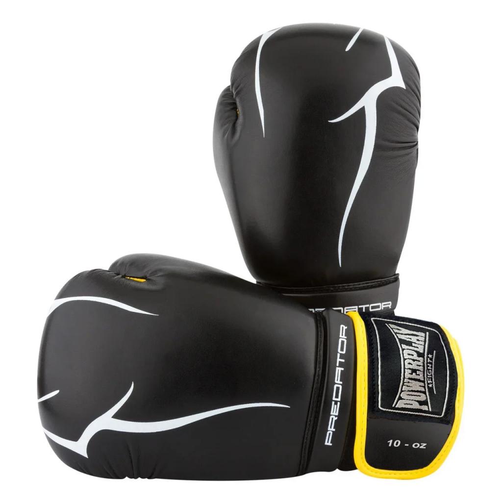 Боксерские перчатки PowerPlay 3018 16oz Black/Yellow (PP_3018_16oz_Black/Yellow) изображение 6