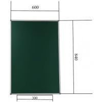 Школьная доска Sector магнитно-меловая 60 х 84 см (K06084) изображение 2