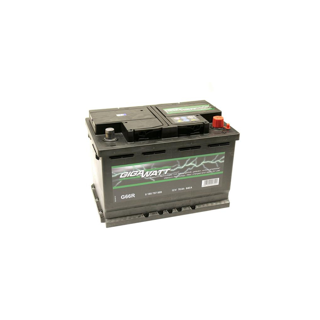 Аккумулятор автомобильный GigaWatt 70А (0185757009) изображение 3