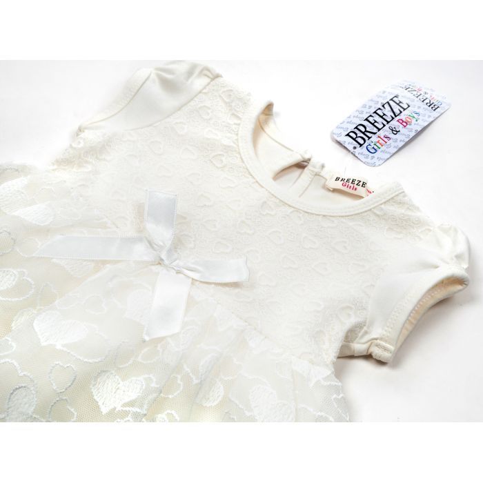 Плаття дитяче Breeze з сердечками (14581-98G-cream) зображення 3