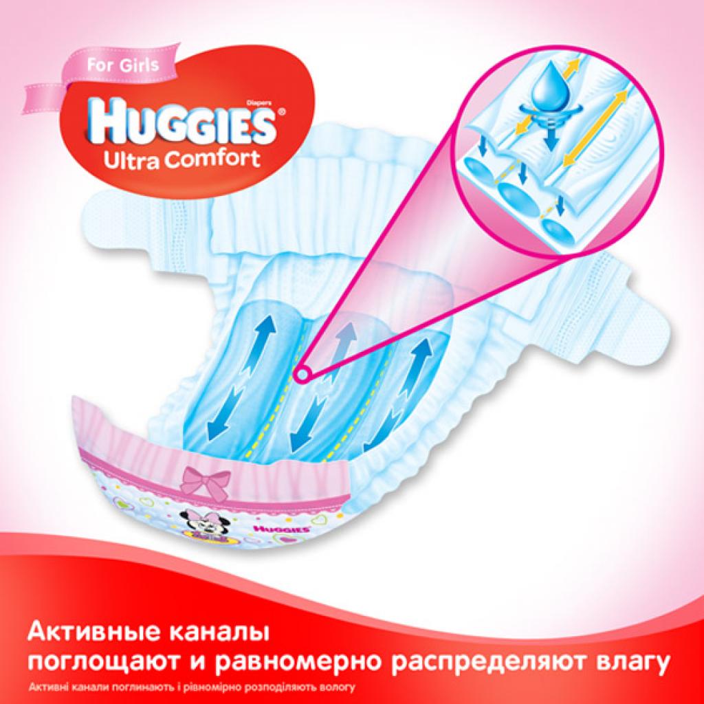 Підгузки Huggies Ultra Comfort Box 4 для дівчаток 126 шт (5029053546896) зображення 3