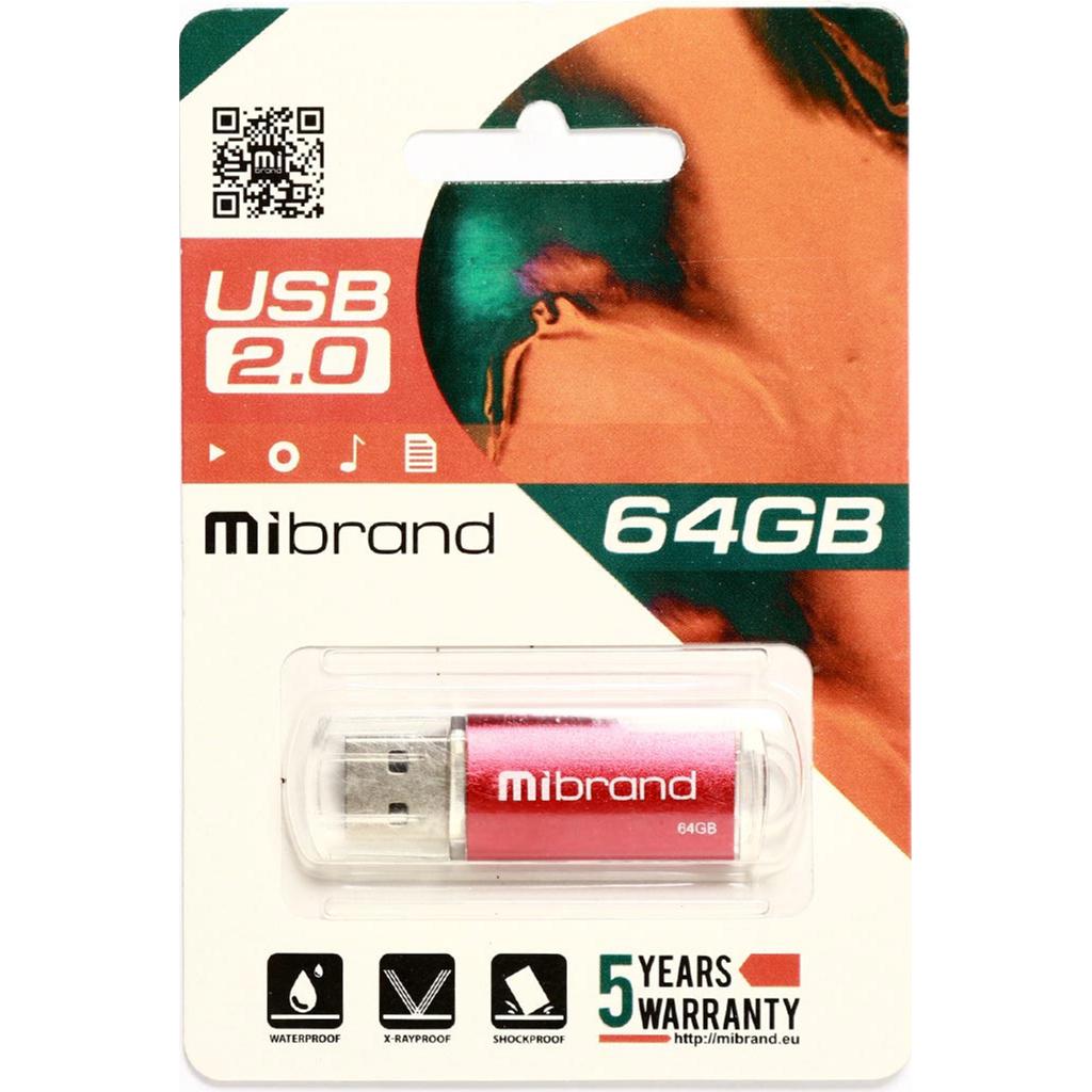 USB флеш накопитель Mibrand 64GB Cougar Silver USB 2.0 (MI2.0/CU64P1S) изображение 2