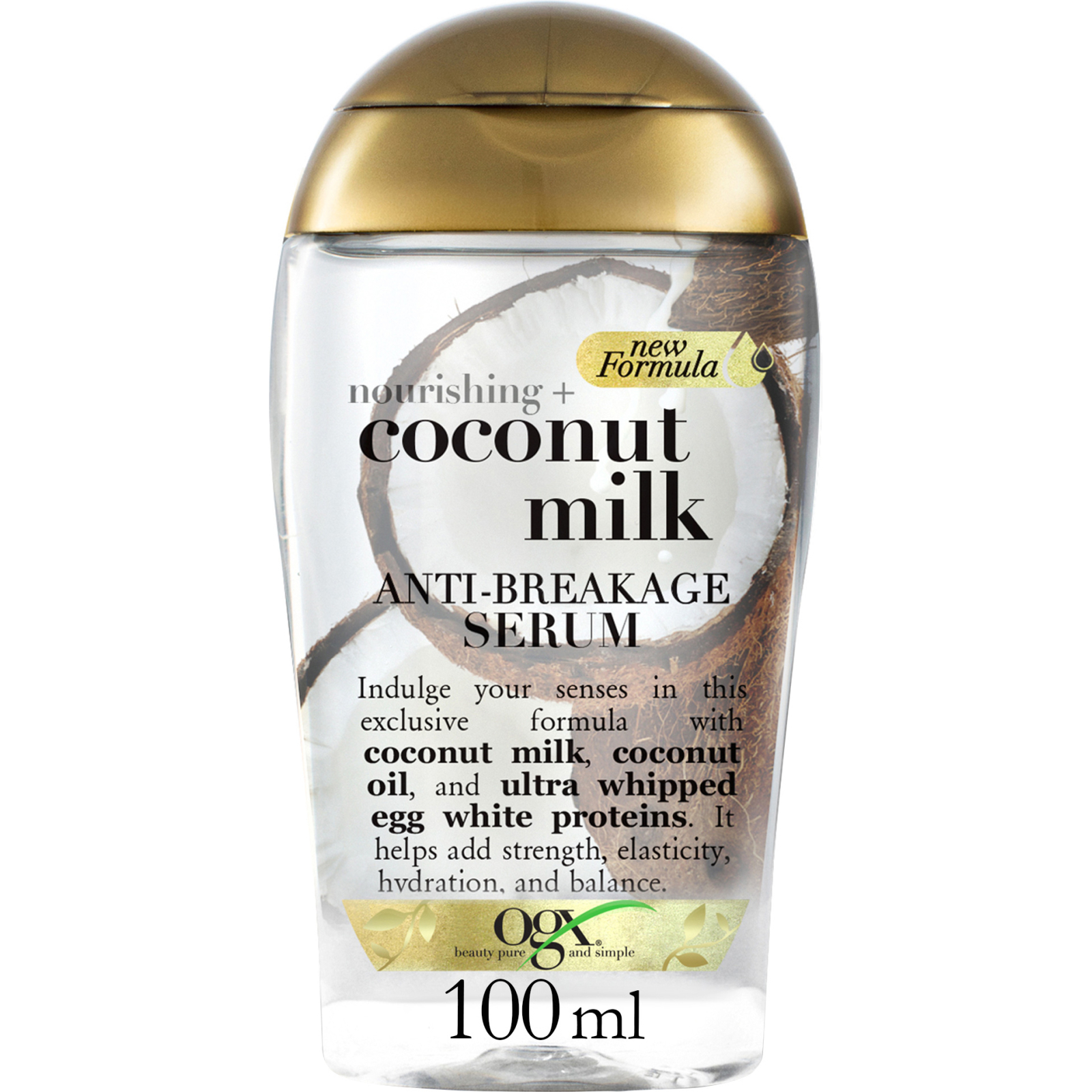 Сироватка для волосся OGX Coconut Milk Поживна проти ламкості з кокосовим молоком 100 мл (0022796970084)