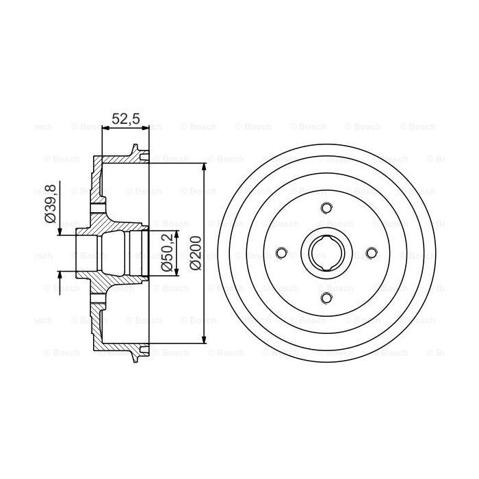Тормозной барабан Bosch 0 986 477 217