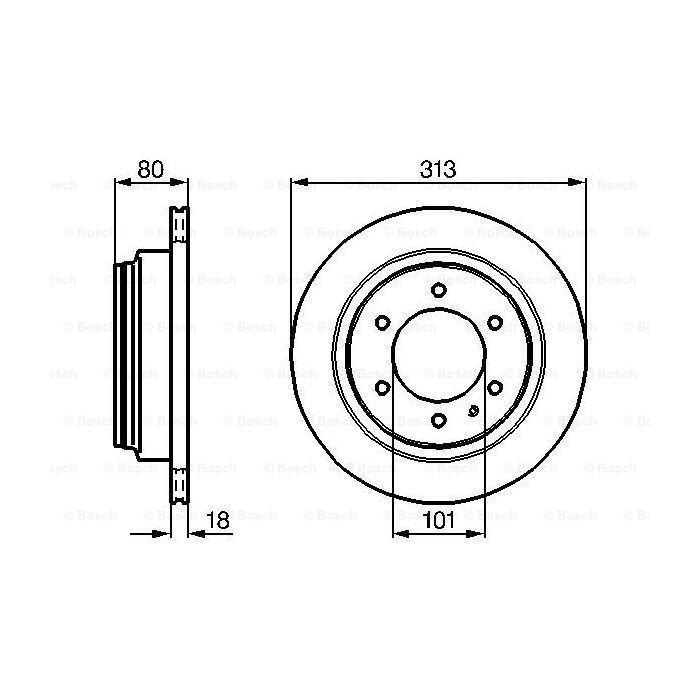 Тормозной диск Bosch 0 986 478 496 изображение 5
