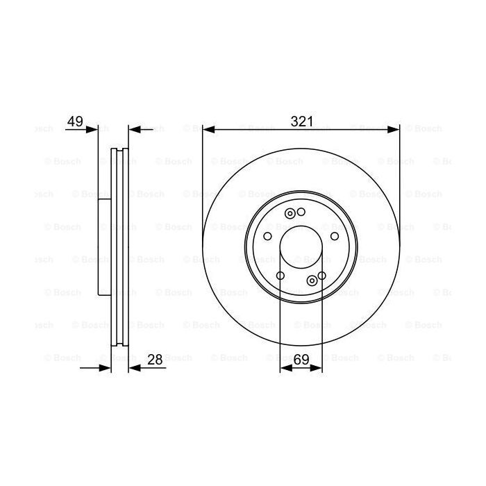 Гальмівний диск Bosch 0 986 479 536 зображення 5