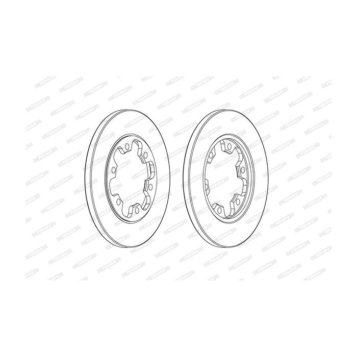 Тормозной диск FERODO DDF2485C