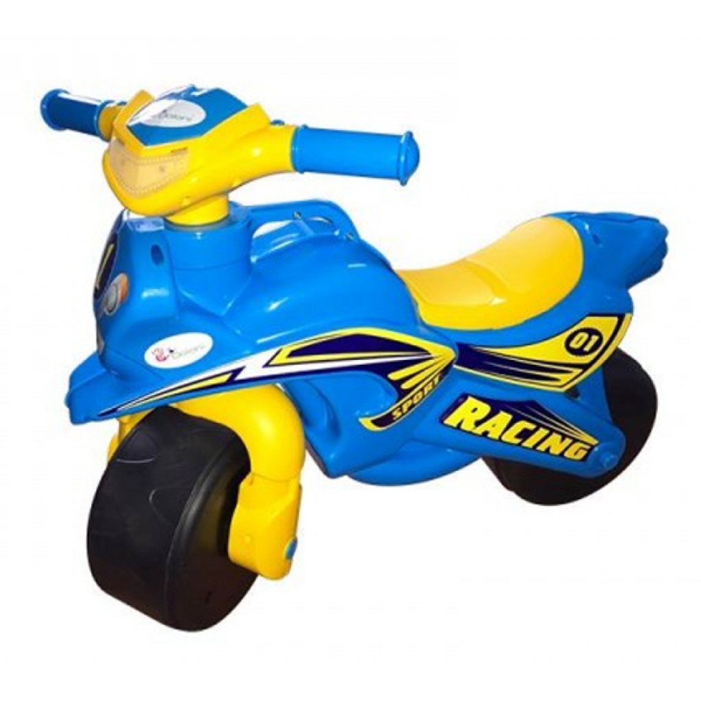 Біговел Active Baby Sport музичний блакитно-жовтий (0139-011М)