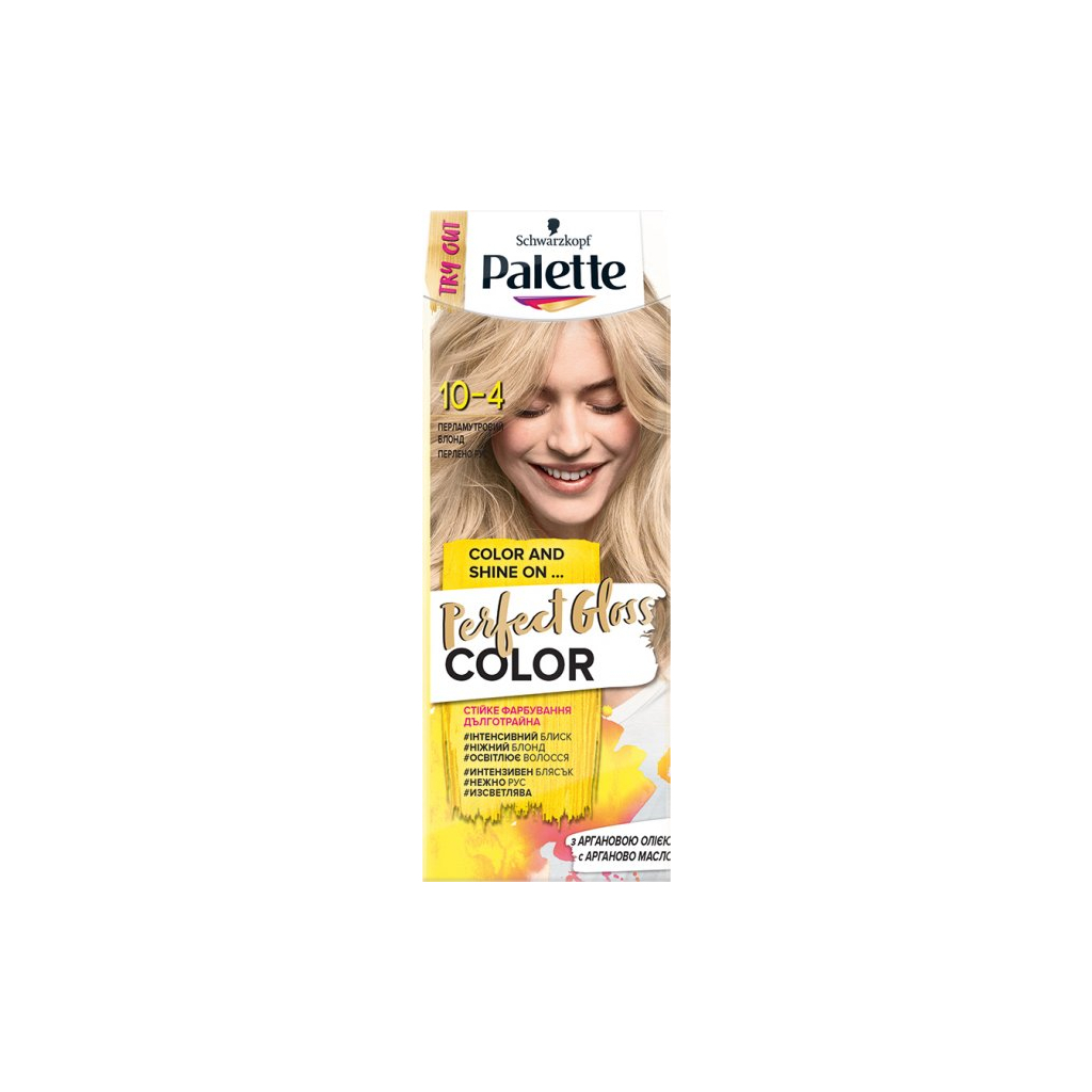 Краска для волос Palette Perfect Gloss Color 10-4 Перламутровый блонд 70 мл (4015100337587)
