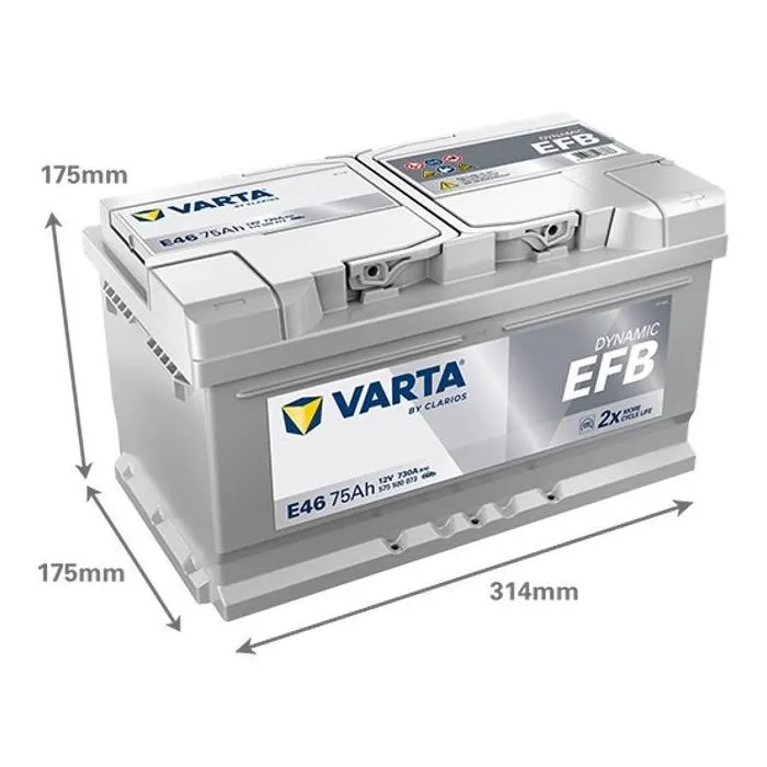 Аккумулятор автомобильный Varta Blue Dynamic START-STOP 75Ah (575500073) изображение 2