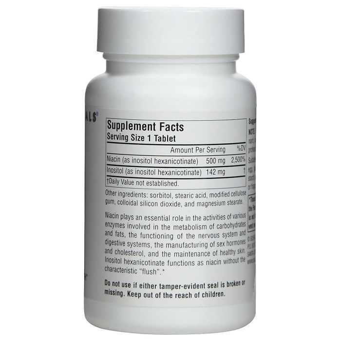 Витамин Source Naturals Ниацин (В3) 500мг, 60 таблеток (SN0921) изображение 2